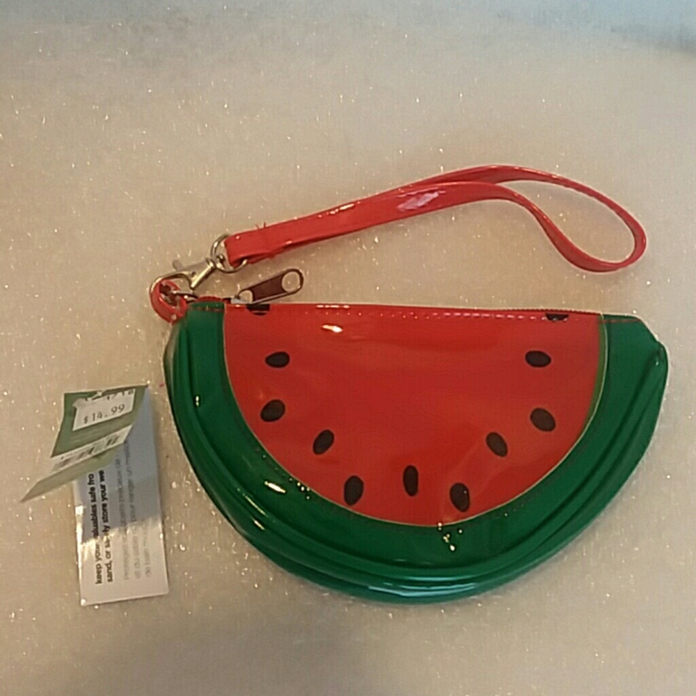 NWT 'WET BAG' WRISTLET WATERMELON